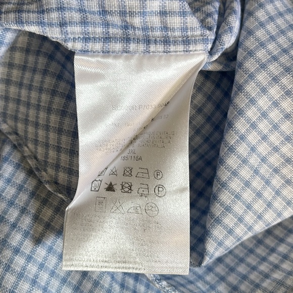 Brioni Button Down Shirt 3XL Blue - Picture 10 of 10